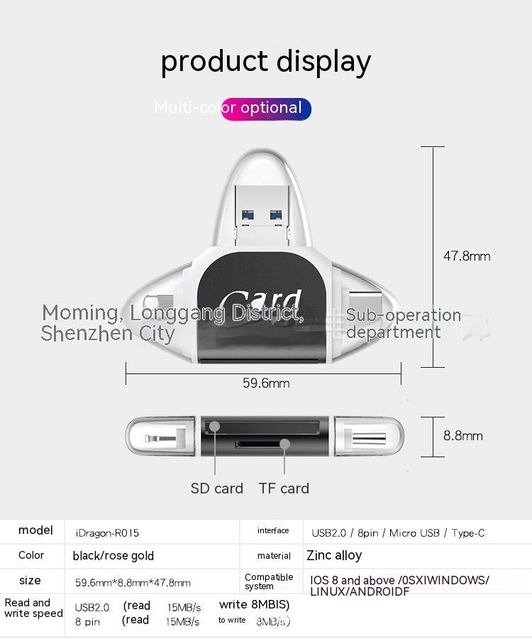 Universal Smartphone Micro SD Reader